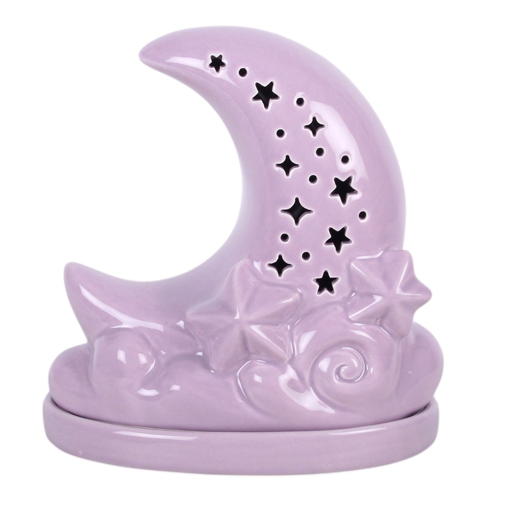 Something Different - Purple Pastel Skies Moon Incense Cone Holder Weihrauchhalter - Lila